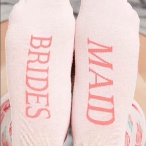 NWTs SOCKART BRIDESMAID Pink Rose Socks